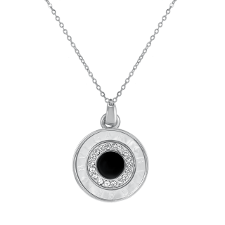 Подвеска Булгари серебристая 