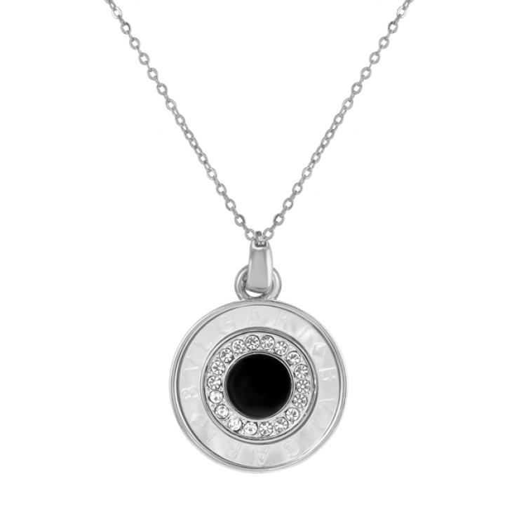 Подвеска Булгари серебристая Meduza Crystal