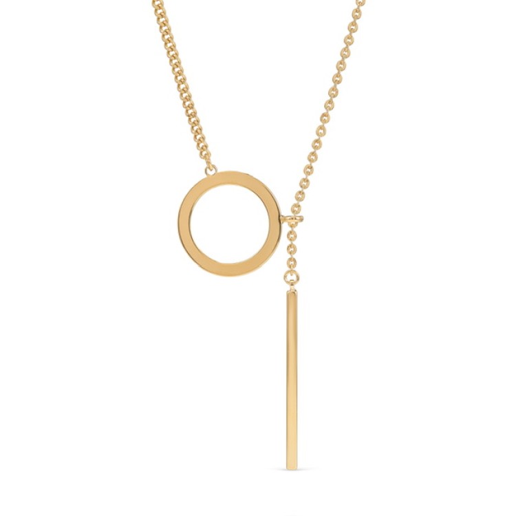 Подвеска бегунок Круг в золоте Meduza Crystal