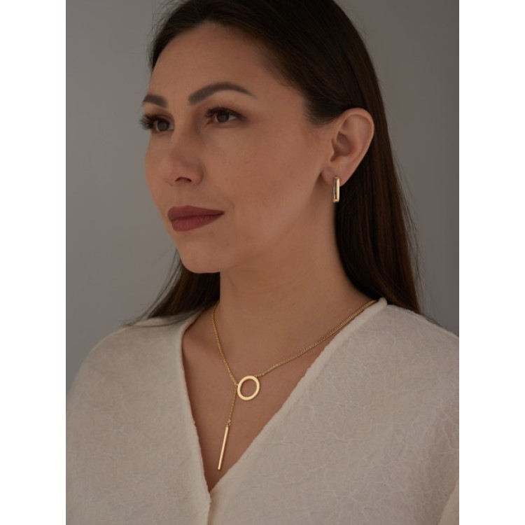 Подвеска бегунок Круг в бронзе Meduza Crystal