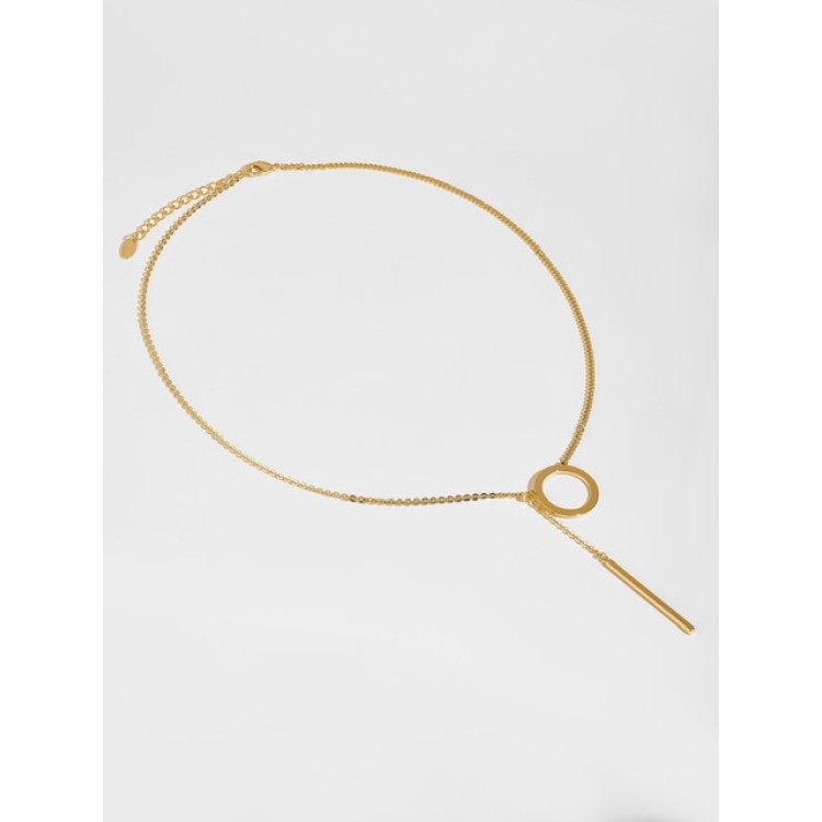 Подвеска бегунок Круг в золоте Meduza Crystal