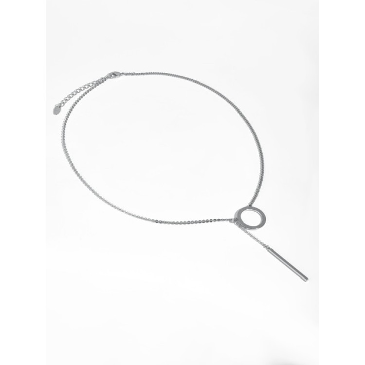 Подвеска бегунок Круг в белом золоте Meduza Crystal