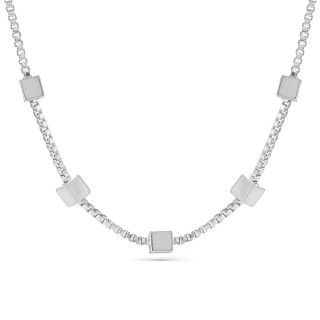 Подвеска Кубы в белом золоте 