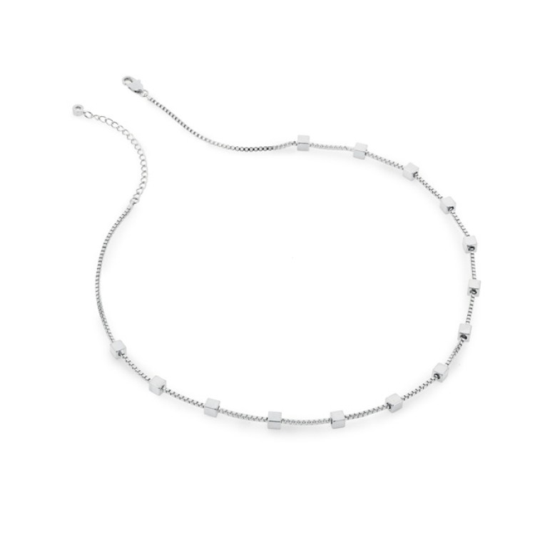 Подвеска Кубы в белом золоте Meduza Crystal