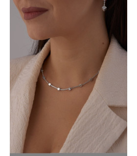 Подвеска Кубы в белом золоте 