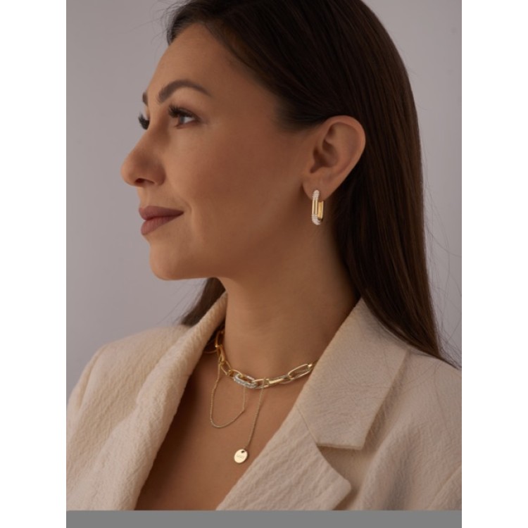 Колье Барселона в золоте Meduza Crystal