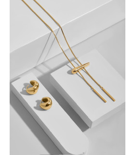 Подвеска Бегунок капля в золоте 