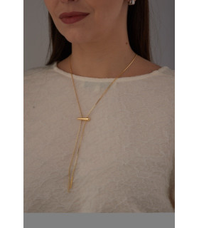 Подвеска Бегунок капля в золоте 