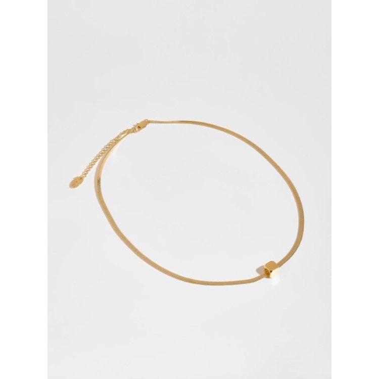 Подвеска куб в золоте Meduza Crystal