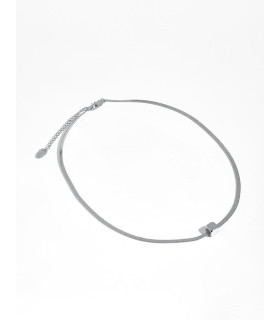 Подвеска куб серебристая