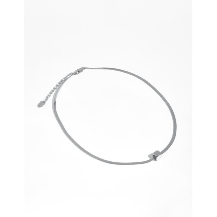 Подвеска куб серебристая Meduza Crystal