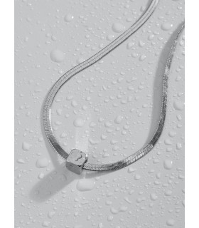 Подвеска куб серебристая