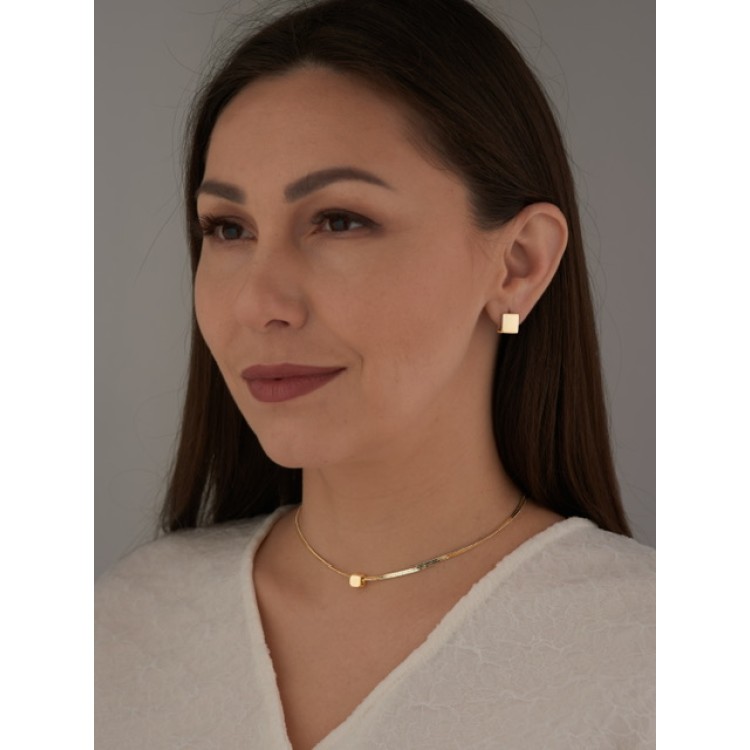 Подвеска куб в бронзе Meduza Crystal