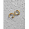Серьги Кольца диаметр 1,6 см в золоте Meduza Crystal