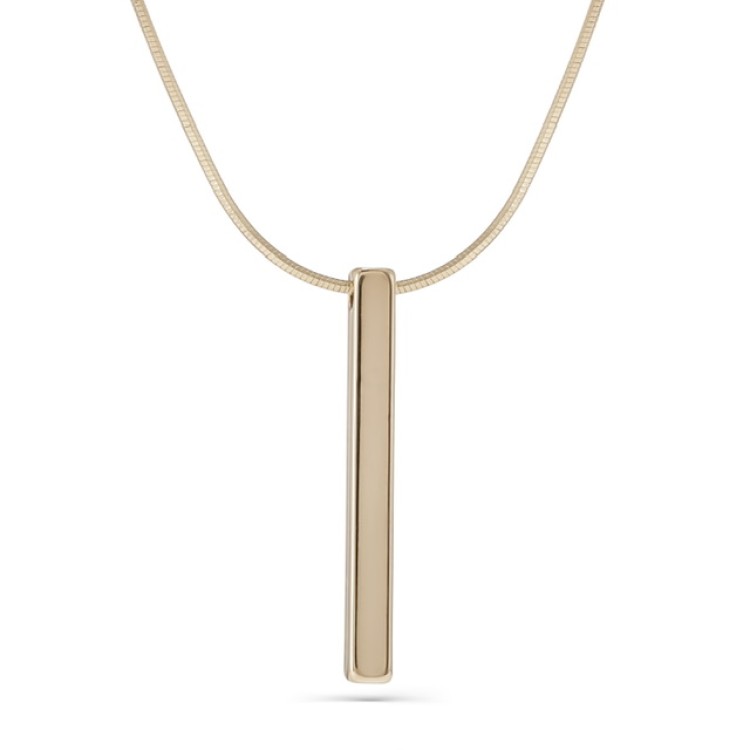 Подвеска на цепочке брусок в бронзе Meduza Crystal