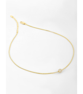 Подвеска Шар с россыпью цирконов в золоте 