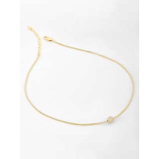 Подвеска Шар с россыпью цирконов в золоте 