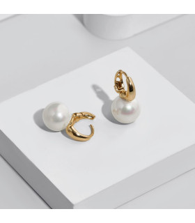 Серьги с жемчугом Майорка в золоте