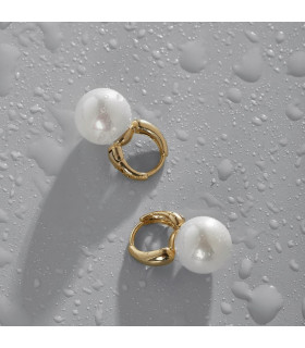 Серьги с жемчугом Майорка в золоте