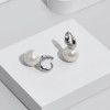 Серьги с жемчугом Майорка в белом золоте