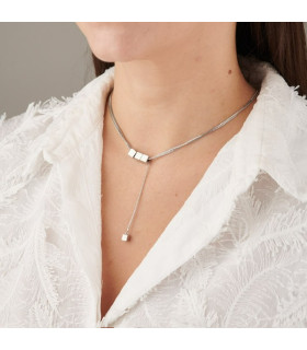 Подвеска Три куба серебристая