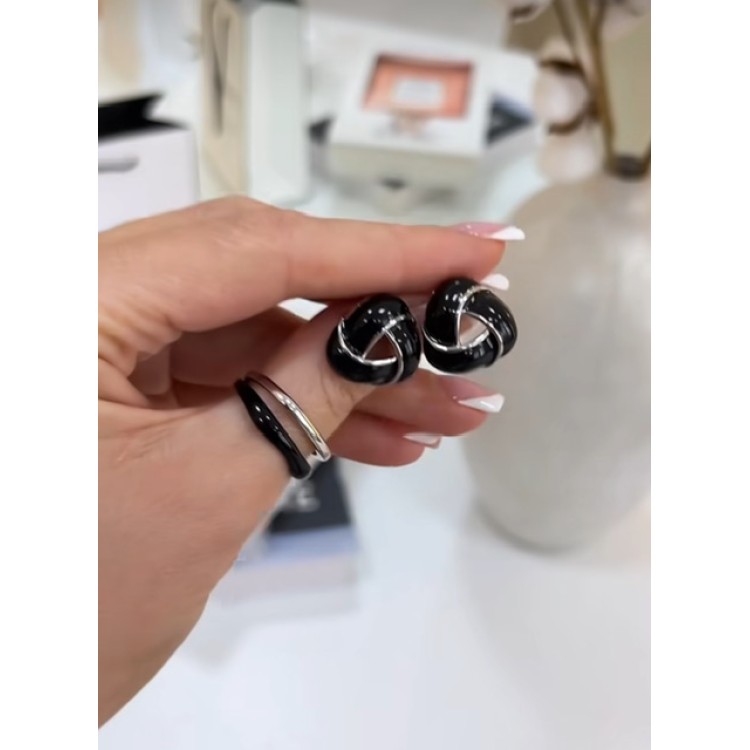 Кольцо Ving  серебристое Meduza Crystal