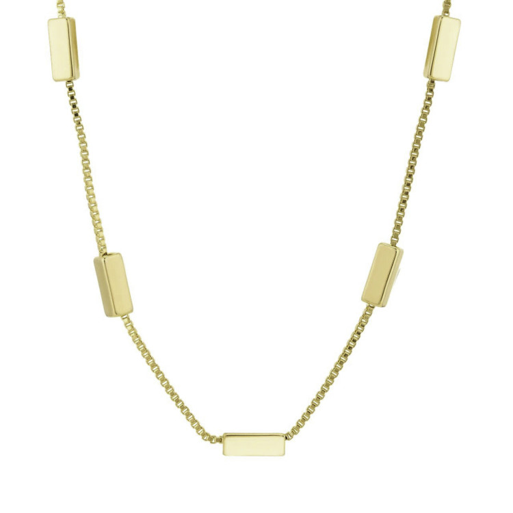Подвеска бруски  в золоте Meduza Crystal