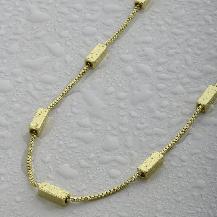 Подвеска бруски  в золоте Meduza Crystal