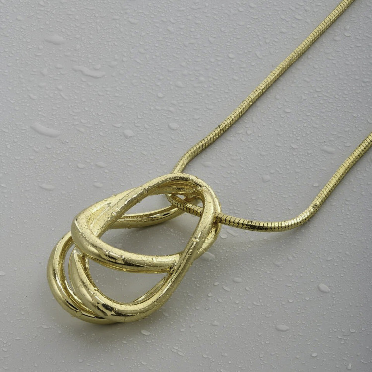 Подвеска узел в золоте Meduza Crystal