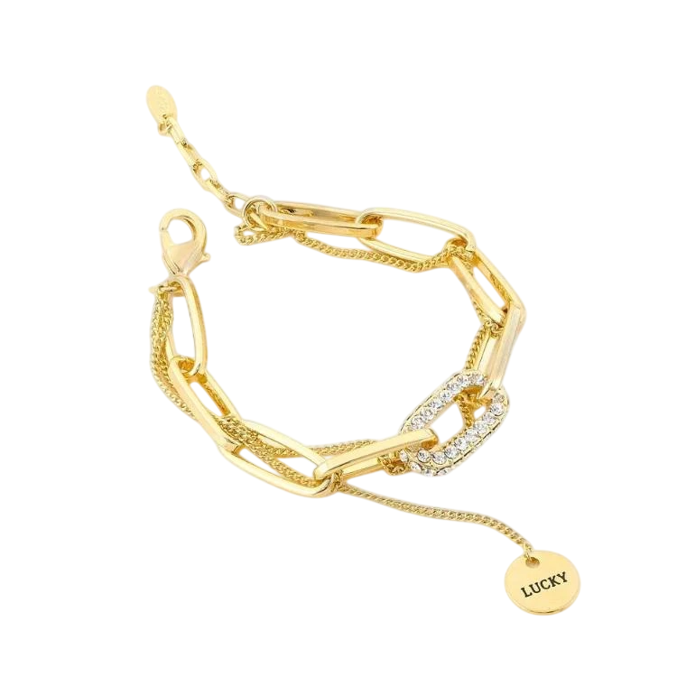 Браслет Барселона золото Meduza Crystal