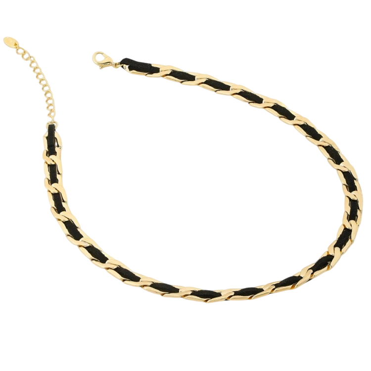 Колье Ving в золоте Meduza Crystal