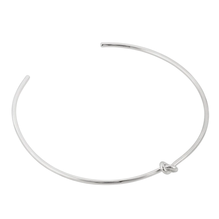 Чокер Узел в серебре Meduza Crystal