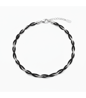 Подвеска Двойная с серебряной вставкой 