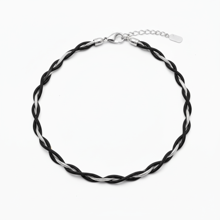 Подвеска Двойная с серебряной вставкой Meduza Crystal