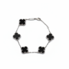 Браслет Ванклиф черная эмаль Meduza Crystal
