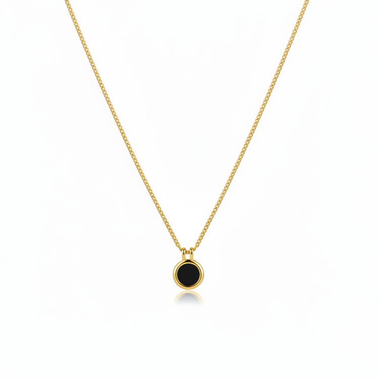 Подвеска на цепочке Круг в золоте Meduza Crystal