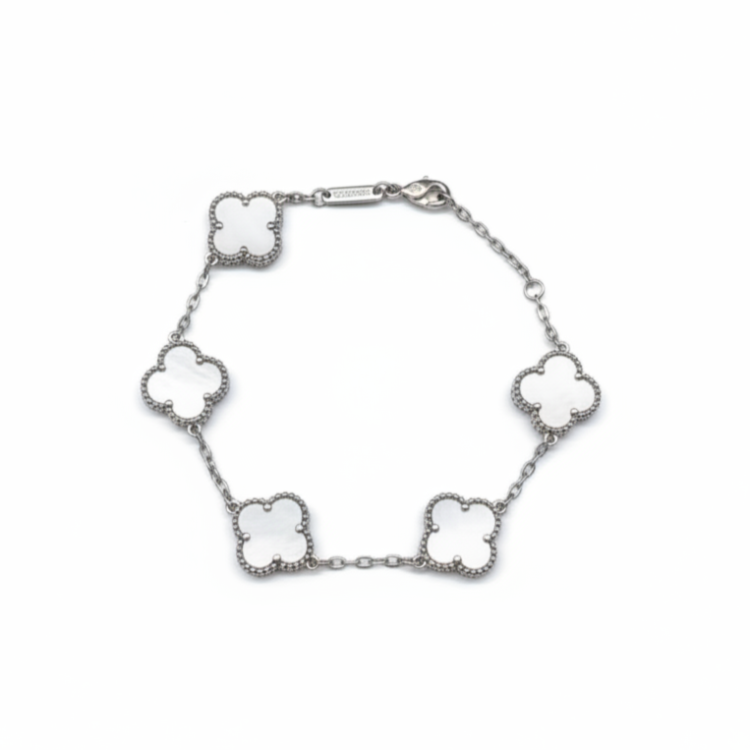 Браслет Ванклиф перламутр Meduza Crystal