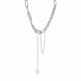 Колье Барселона в белом золоте