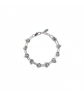 Браслет Крупная цепь в серебре