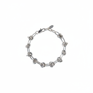 Браслет Крупная цепь в серебре