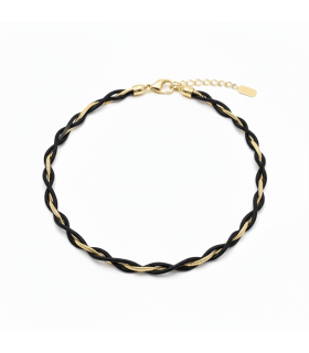 Подвеска Двойная с золотой вставкой 