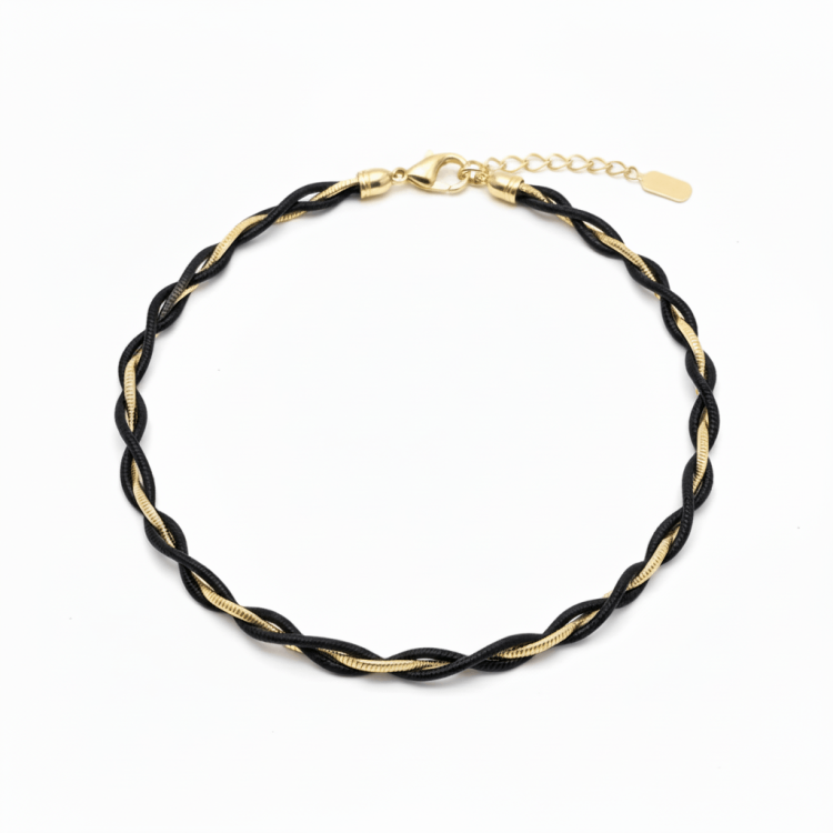 Подвеска Двойная с золотой вставкой Meduza Crystal