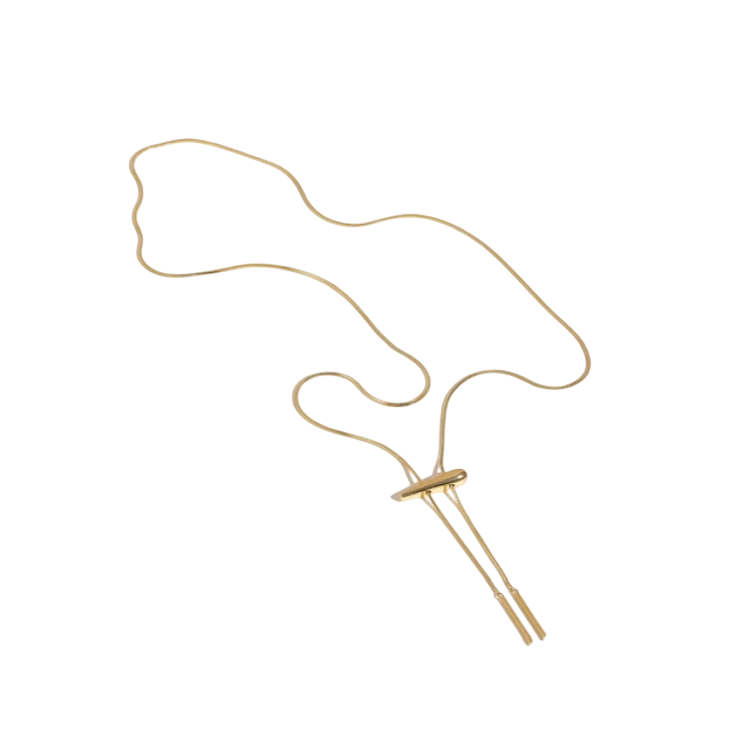 Подвеска Бегунок капля в золоте Meduza Crystal