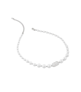 Колье Диор с жемчугом Майорка в белом золоте