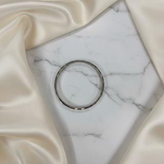 Браслет Плоский в серебре