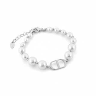 Браслет Диор с жемчугом Майорка в белом золоте