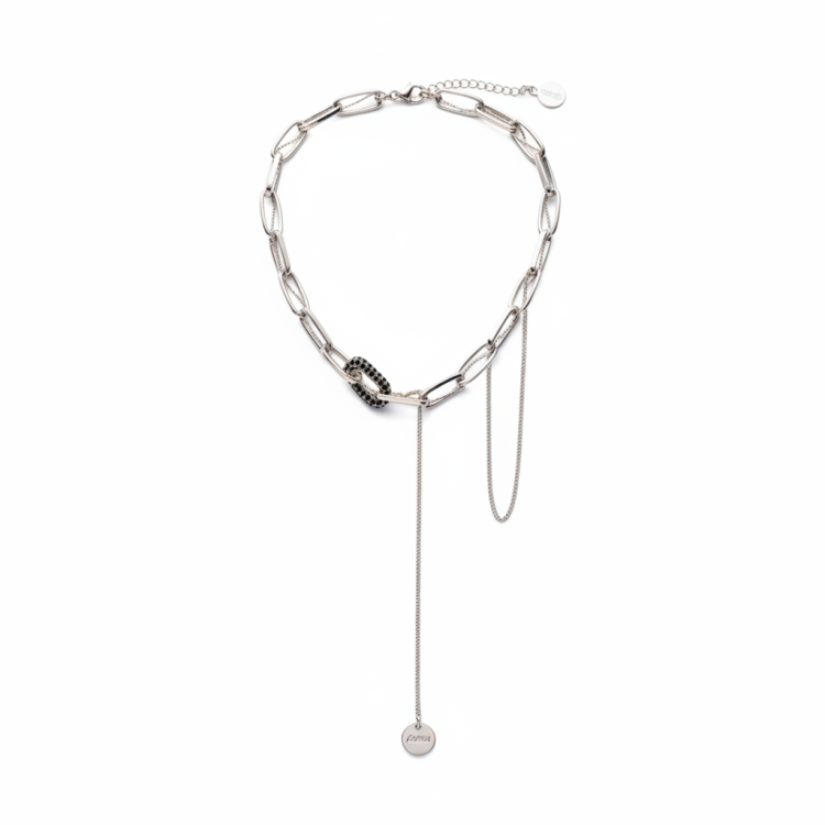 Колье Барселона в кофейном цвете Meduza Crystal