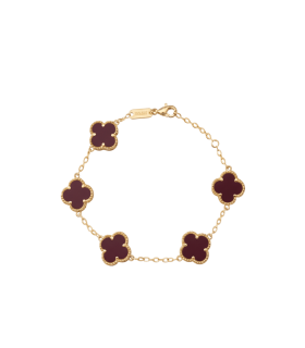 Браслет Ванклиф агат в золоте