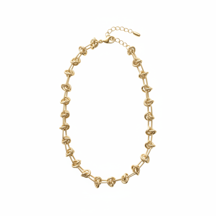 Подвеска Крупная цепь в золоте Meduza Crystal