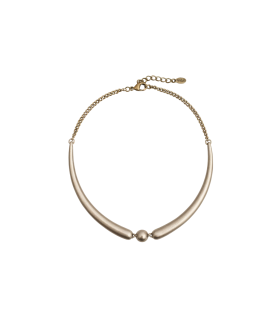Чокер акцентный с жемчугом Майорка в бронзе